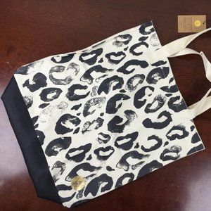 Annet Weeklink Designs Hand-Painted Canvas & Vegan Leather Tote Bag